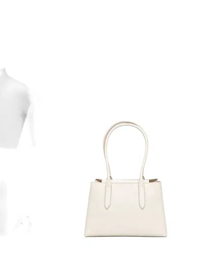 Furla Leather Tote Bag In White