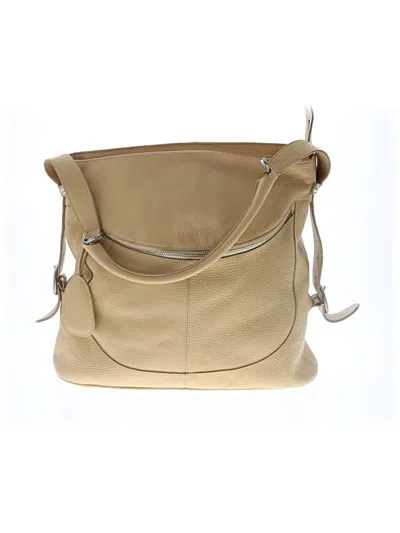 Pre-owned Furla Leather Tote Bag In Yellow