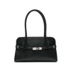 Furla Top Handle Shoulder Bag With Metal Hardware In Black