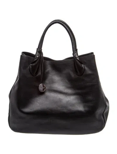 Pre-owned Furla Leather Tote In Black