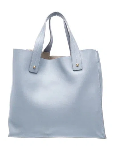 Pre-owned Furla Leather Tote In Blue