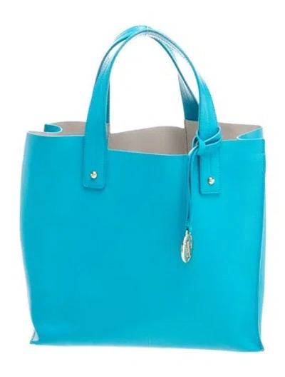 Pre-owned Furla Leather Tote In Blue