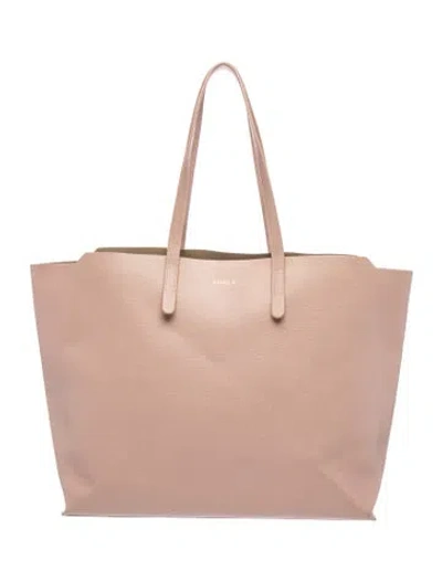 Pre-owned Furla Leather Tote In Neutral