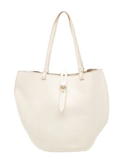 Pre-owned Furla Leather Tote In White
