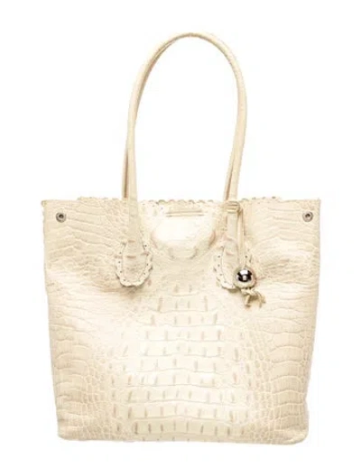 Pre-owned Furla Leather Tote In Yellow