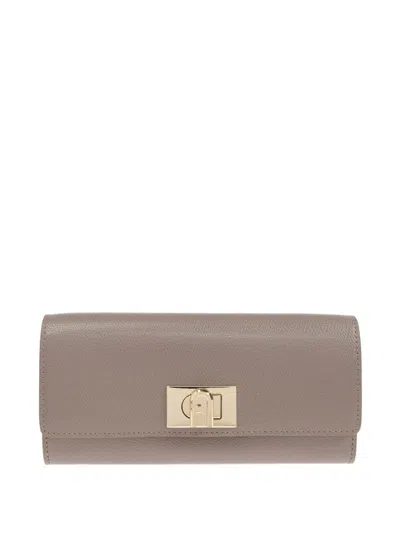 Furla Leather Wallet In Pink