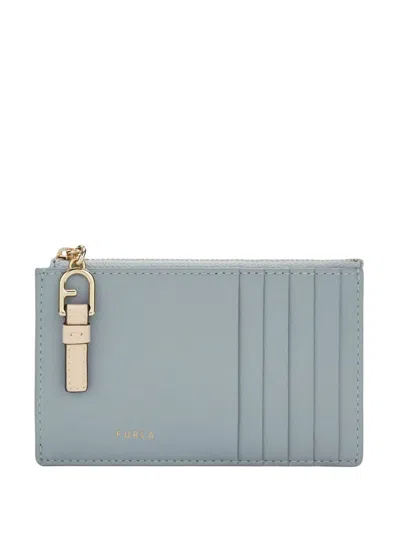 Furla Leather Wallet In Blue