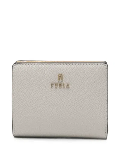 Furla Leather Wallet In Gray