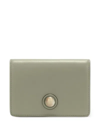 Furla Leather Wallet In Green