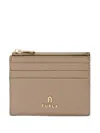 Furla Leather Wallet In Neutrals