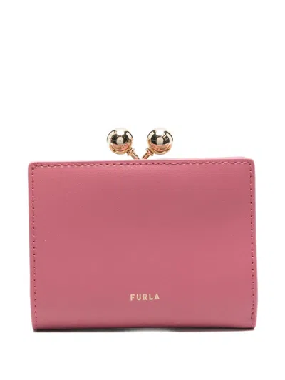 Furla Leather Wallet In Pink