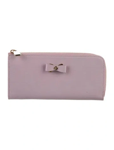 Pre-owned Furla Leather Wallet In Pink