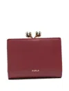 Furla Leather Wallet In Red