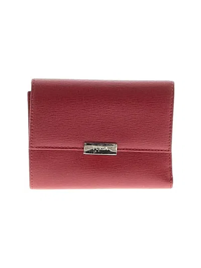 Pre-owned Furla Leather Wallet In Red