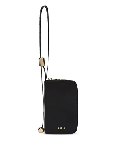 Furla Lettering Logo Wallet In Black