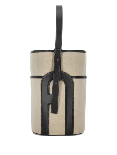 Furla Lido Bucket Bag In Neutral