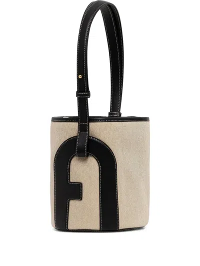 Furla Lido Bucket Bag In Brown