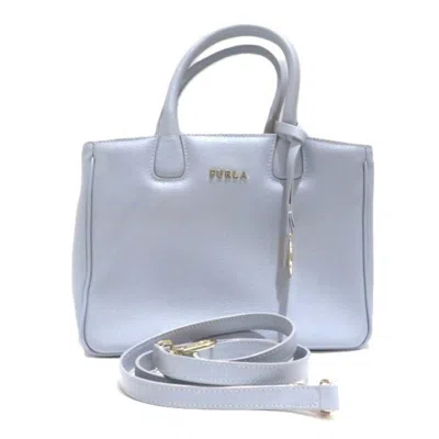 Pre-owned Furla Light Blue Handbag Shoulder Bag ()