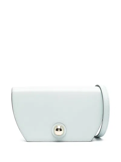 Furla Light Blue Leather Bag With Sphere Detailing In Laguna