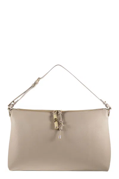 Furla Linen Leather Handbag