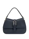 Furla Flow Medium Top Handle Bag In Black