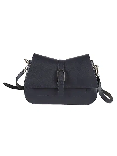 Furla Logo Buckle Shoulder Bag In S Mediterranea