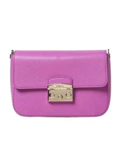 Furla Logo Chain Shoulder Bag In Pink