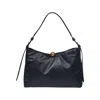 Furla Logo Debossed Medium Shoulder Bag In Blue
