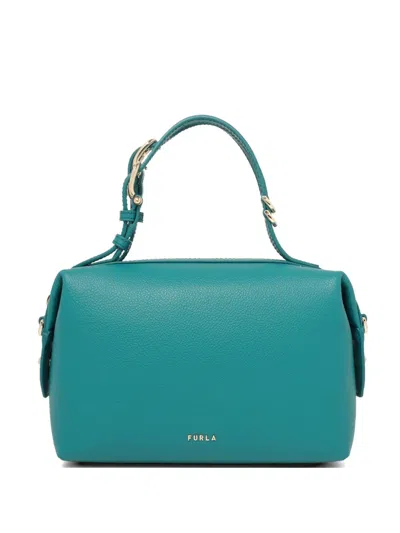 Furla Logo-detail Tote Bag In Blue