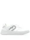 Furla Logo-embellished Sneakers In White