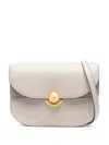 Furla Logo-engraved Cross Body Bag In Neutrals