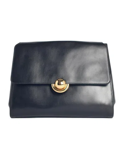 Furla Logo Flap Shoulder Bag In Black