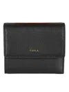 Furla Logo Flap Wallet In Nero