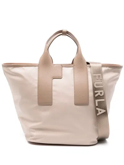Furla Logo-handles Tote Bag In Pink
