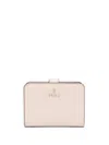 Furla Logo-lettering Leather Wallet In Neutrals