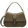 Furla Flow Leather Bag In Green