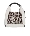 Furla Logo Palque Leopard Printed Tote Bag In White