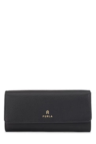 Furla Logo-plaque Continental Wallet In Burgundy