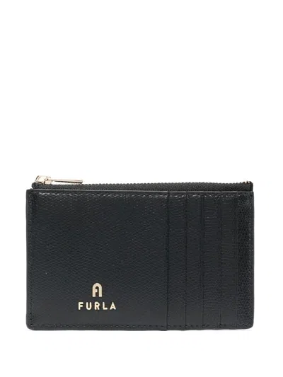 Furla Logo-plaque Detail Wallet In Black