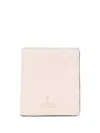 Furla Logo-plaque Leather Bi-fold Purse In Neutrals