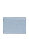 Furla Logo-plaque Leather Wallet In Blue