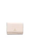 Furla Logo-plaque Leather Wallet In Pink