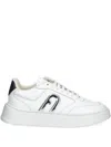 Furla Logo-plaque Platform Sneakers In Red