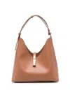 Furla Logo-plaque Tote Bag In Brown