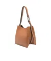 Furla Nuvola Leather Bucket Bag In Brown