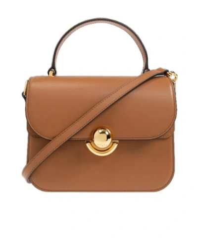 Furla Logo Shoulder Bag In Brown