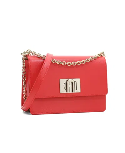 Furla Logo Shoulder Bag In Red