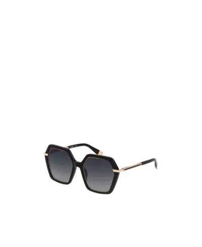 Furla Logo Sunglasses In Black