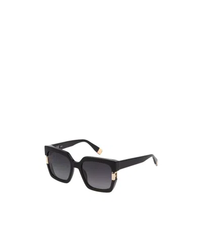 Furla Logo Sunglasses In Black