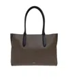 Furla Leather Tote Bag In Brown